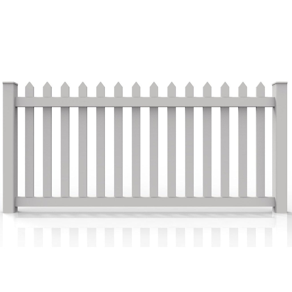 GreatBackyards Vinyl Fence Traditional Straight Spade Picket DRT1/2