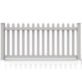 GreatBackyards Vinyl Fence Traditional Straight Spade Picket DRT1/2