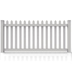 GreatBackyards Vinyl Fence Traditional Straight Spade Picket DRT1/2