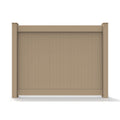 Greatbackyardz 6 ft. x 8 ft. Tan Vinyl Privacy 6 in. Tongue and Groove Fence Panel Kit