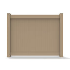 Greatbackyardz 6 ft. x 8 ft. Tan Vinyl Privacy 6 in. Tongue and Groove Fence Panel Kit