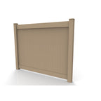 Greatbackyardz 6 ft. x 8 ft. Tan Vinyl Privacy 6 in. Tongue and Groove Fence Panel Kit