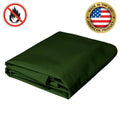 18 oz. Flame Retardant Vinyl Tarp - Green - 10' x 16'