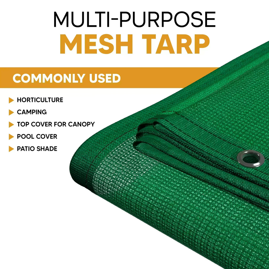 Green Mesh Tarp 10' x 12'