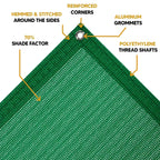 Green Mesh Tarp 10' x 20'