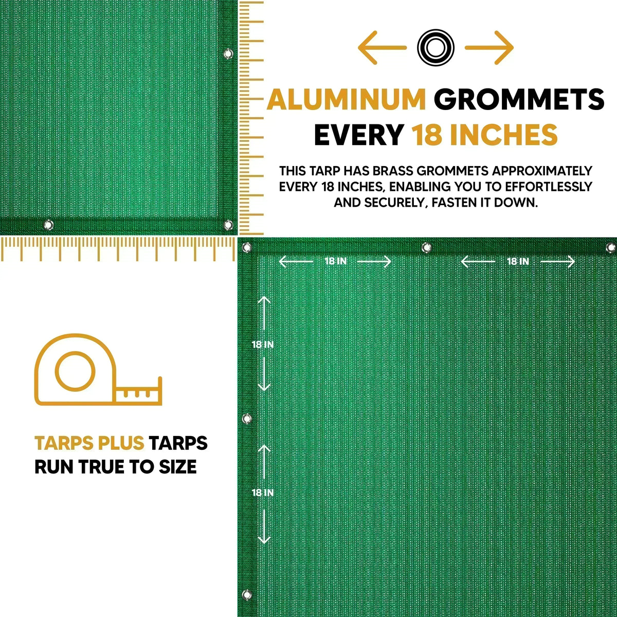 Green Mesh Tarp 8' x 10'