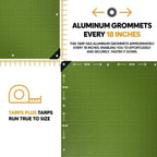 Green Poly Tarp 6' x 10'