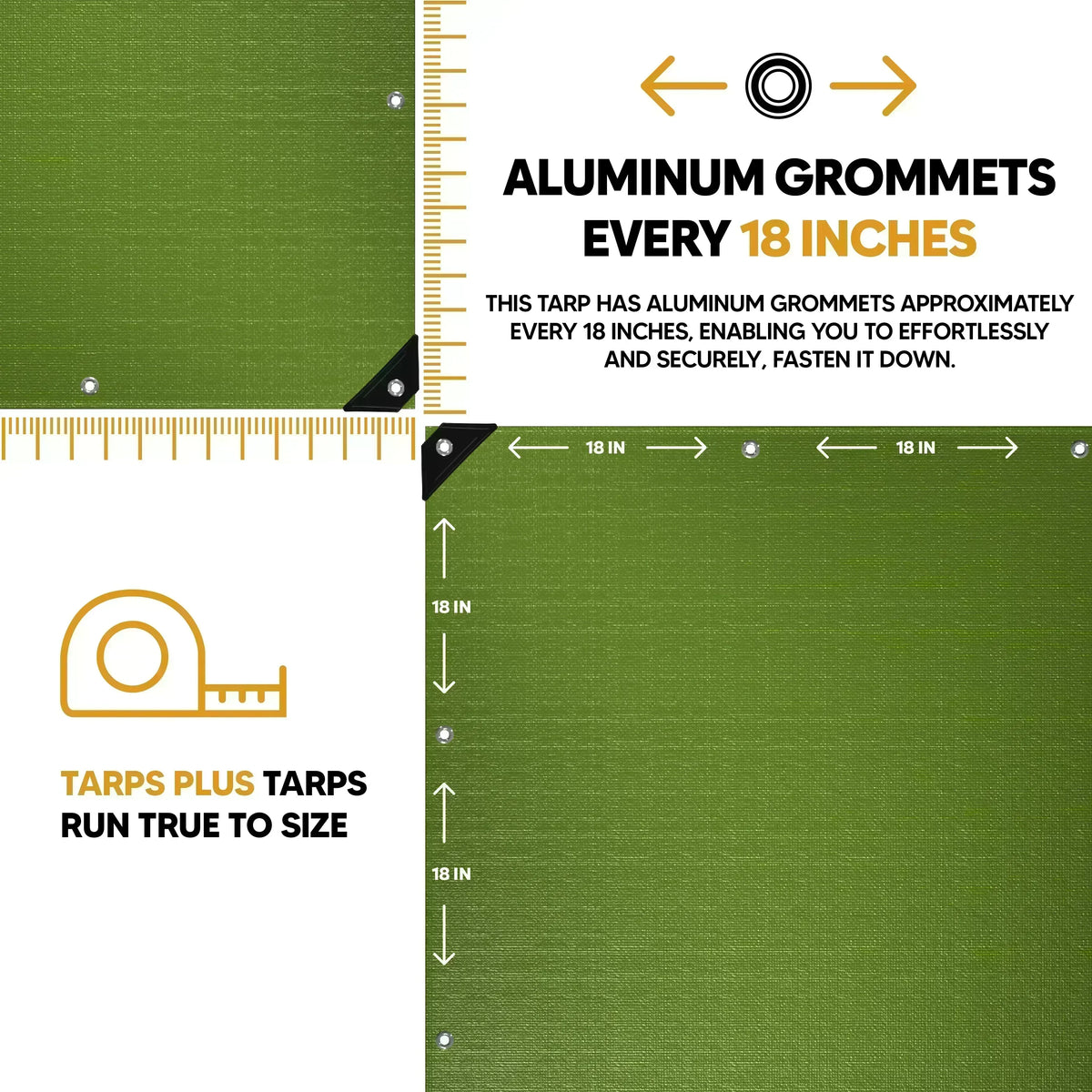 Green Poly Tarp 6' x 10'