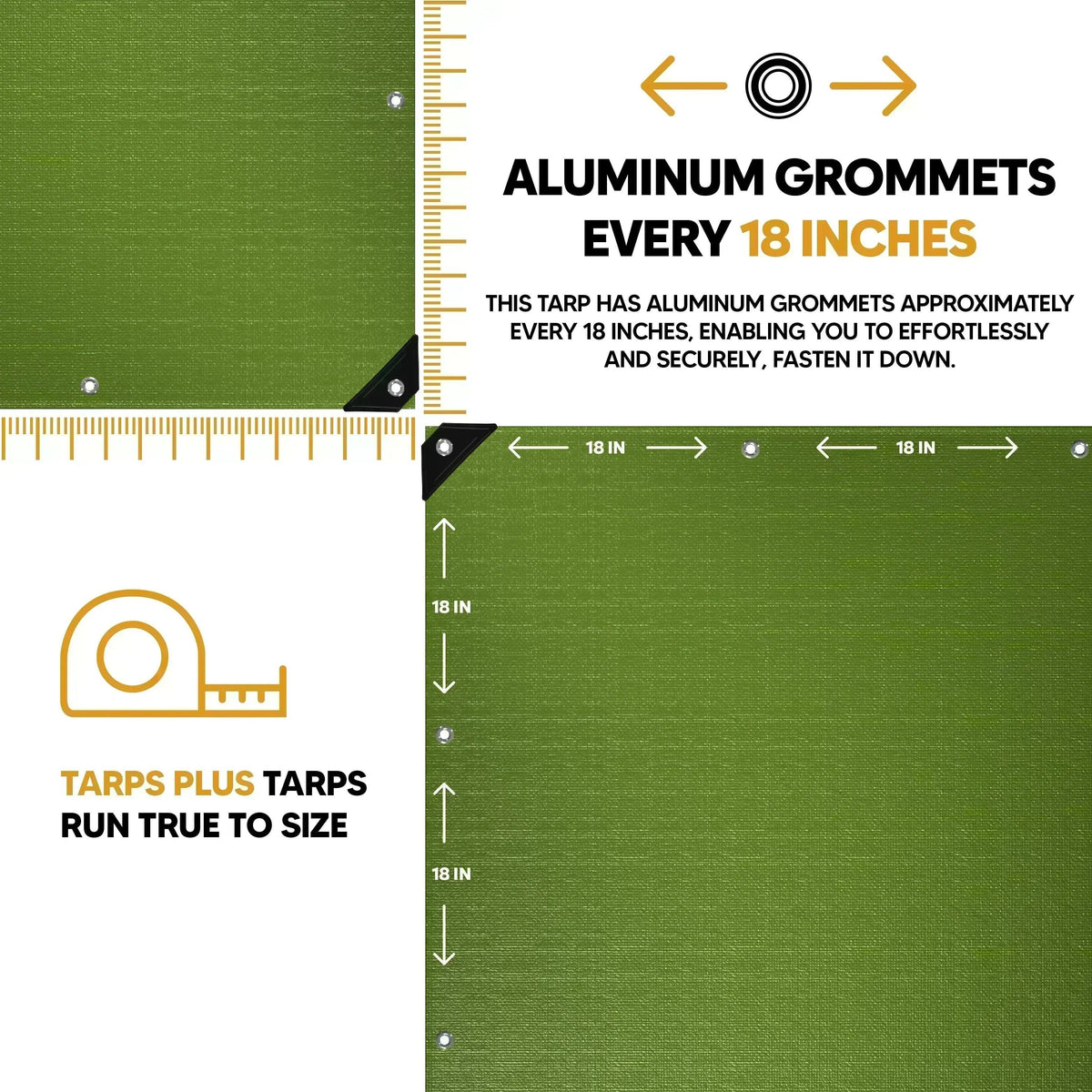 Green Poly Tarp 20' x 30' - Case of  1
