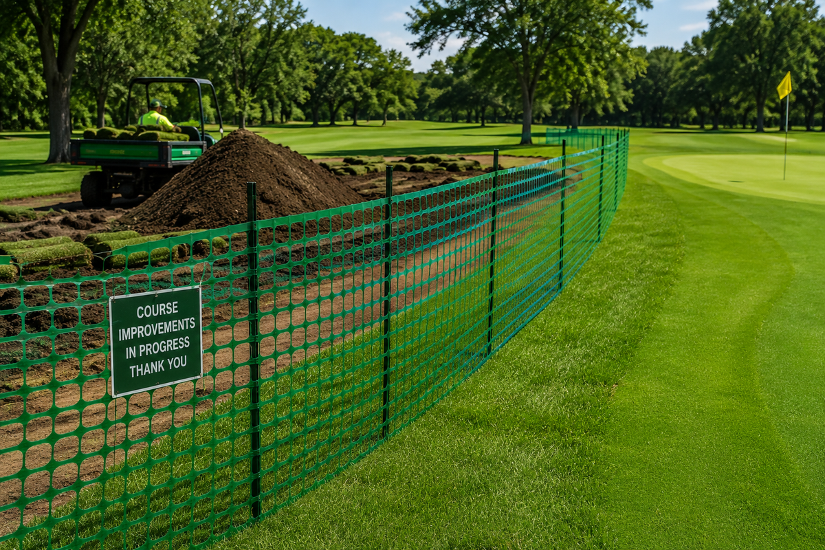 Green Safety Barrier Fence - 4' x 50'