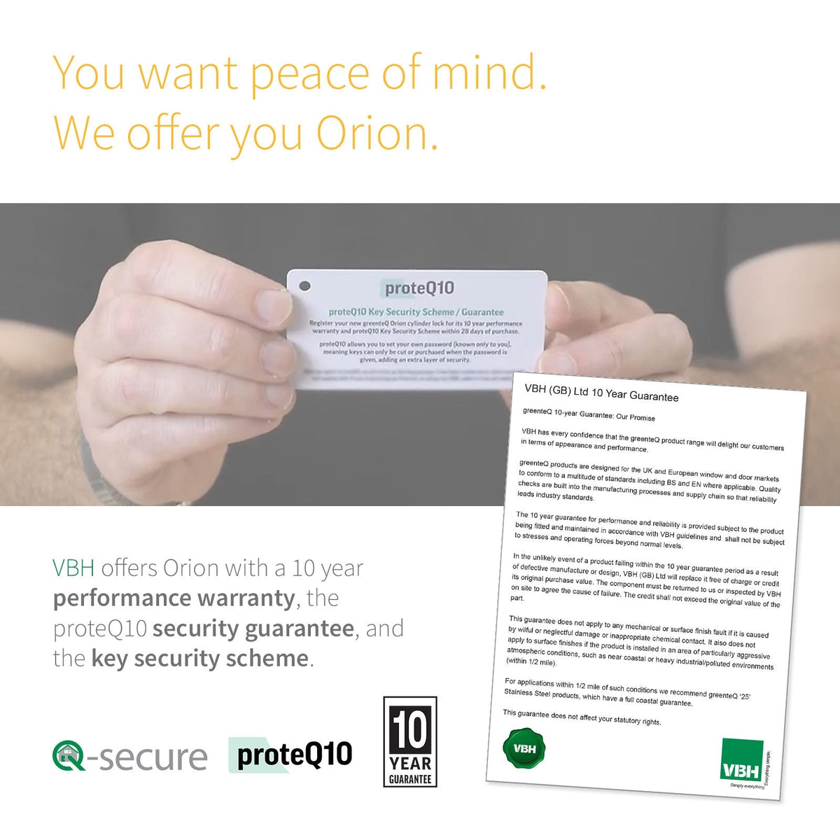 greenteQ Orion 3* Euro Cylinder