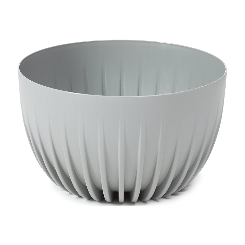 Mira Bowl Pot, Insert and Hole with Plug 300mm Gray
