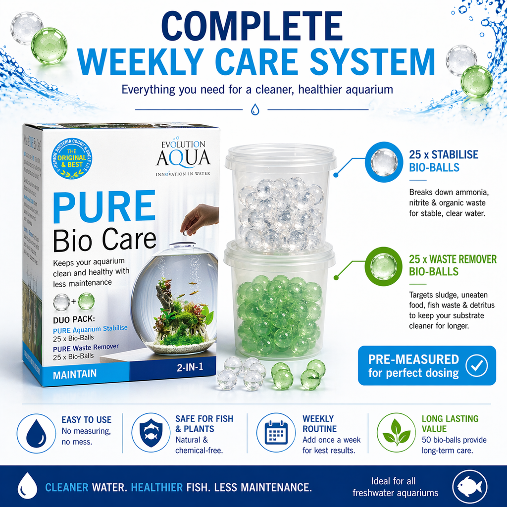 Evolution Aqua PURE Bio Balls - Water Treatment for Clear Water & Waste Removal