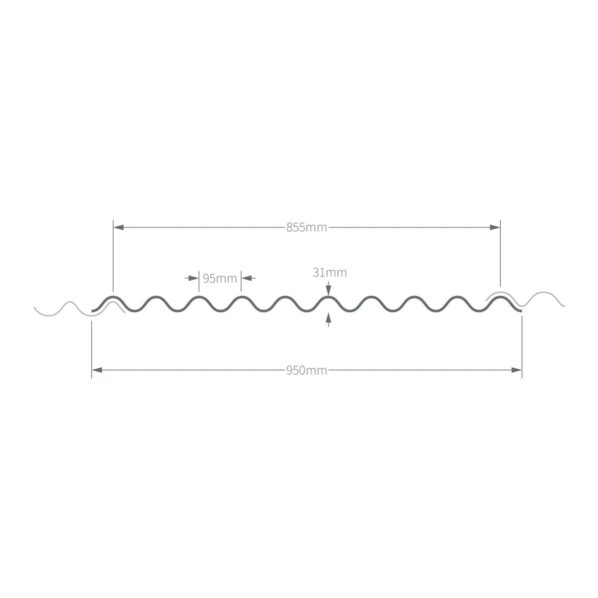 Gutta Guttapral K10 Corrugated Bitumen Sheet