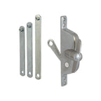 FHC Jalousie Operator - Reversible - With Three Link Arms - Aluminum Finish (Single Pack) - H3557