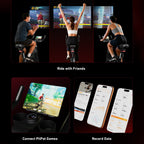 DeerRun S500 Pro King Size Indoor Exercise Bike for Tall Riders 32 Magnetic Adjustable Resistance, LED Screen