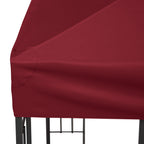 9.84' x 9.84' 2-Tier Gazebo Replacement Canopy, Wine Red