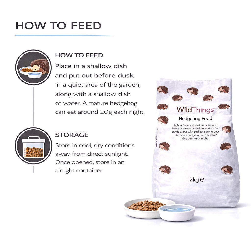 WildThings Hedgehog Flake Food 2kg - Fruit, Insects & Meat