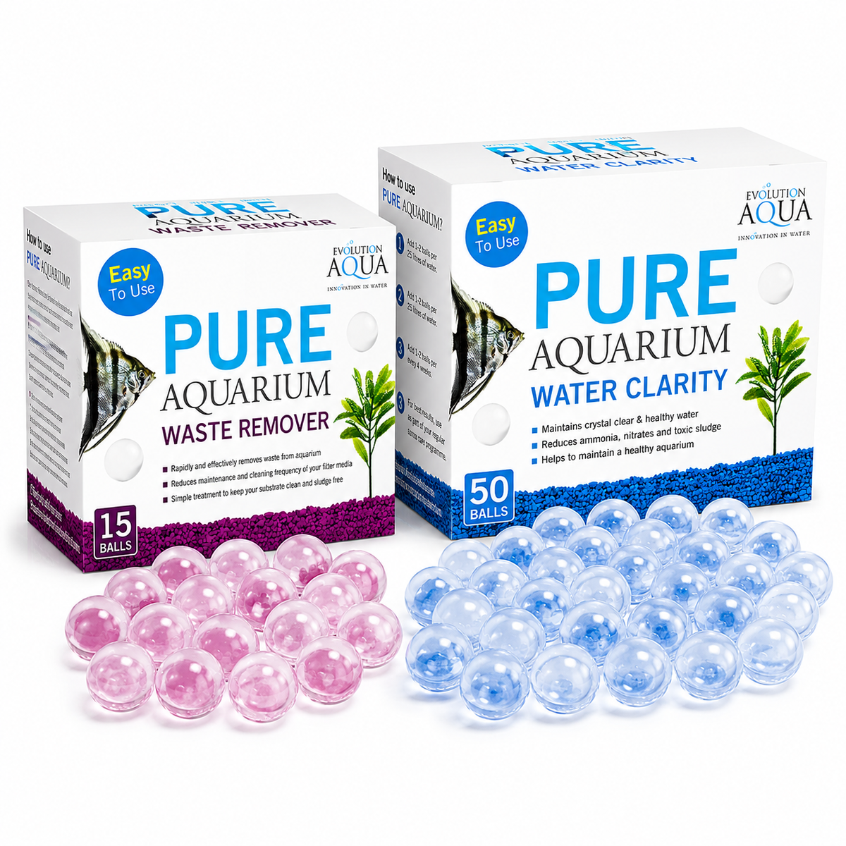 Evolution Aqua PURE Aquarium Total Maintenance Kit Clear Water & Sludge Remover