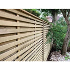 Frameless Venetian Hit and Miss Fence Panel - All Sizes