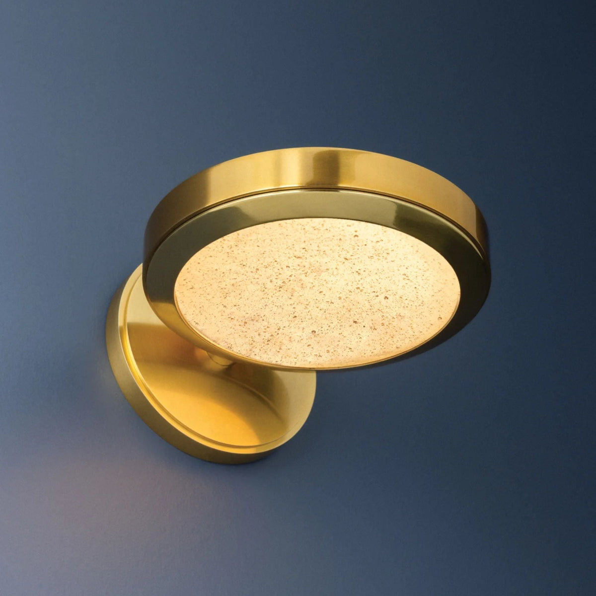 Hudson Valley Harris 4.75 in. Wall Sconce, Aged Brass with Sprite Glass
