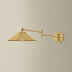 Hudson Valley Lithgow Swing Arm Lamp, Aged Brass