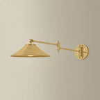Hudson Valley Lithgow Swing Arm Lamp, Aged Brass