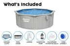 12ft x 48in Round Hydrium Steel Above Ground Pool Set