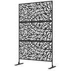 6.5FT Decorative Privacy Screen with Expansion Screws for Garden Pool Hot Tub, Twisted Line Style
