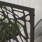 6.5FT Decorative Privacy Screen with Expansion Screws for Garden Pool Hot Tub, Twisted Line Style