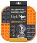 LickiMat Slomo Orange Dog Lick Mat Slow Feeder Anxiety Boredom Aid