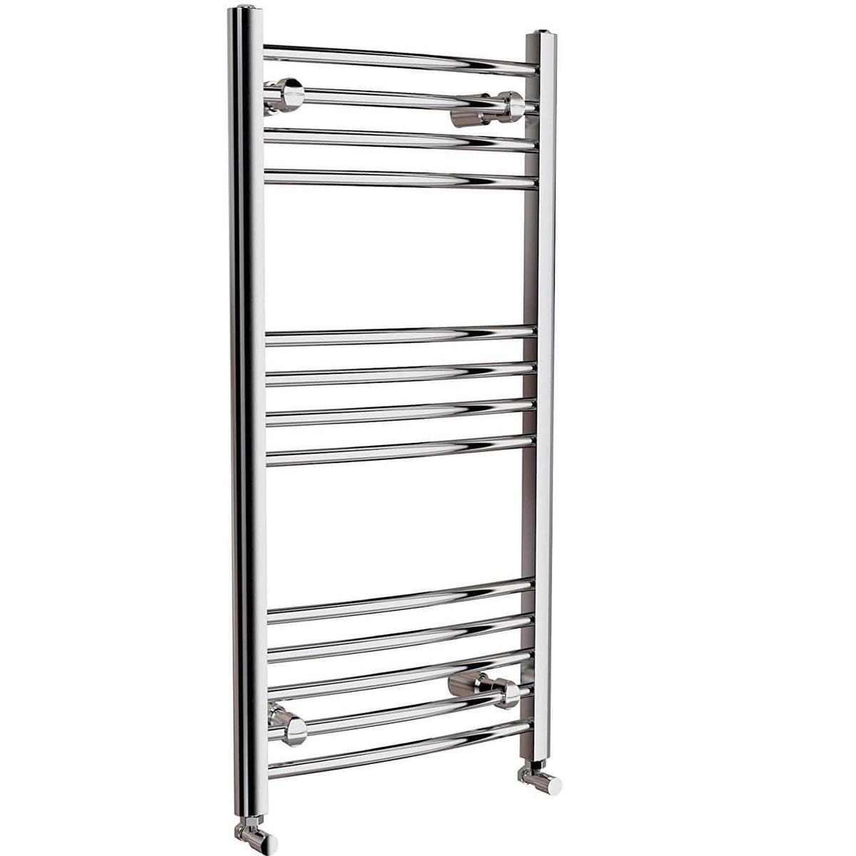 iBathUK Zypher Curved Heated Towel Rail Bathroom Radiator - Chrome