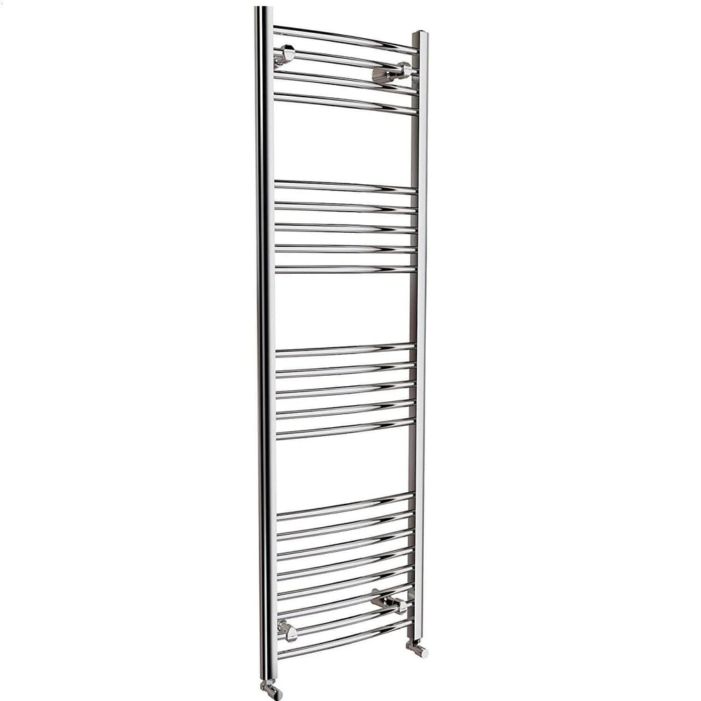 iBathUK Zypher Curved Heated Towel Rail Bathroom Radiator - Chrome