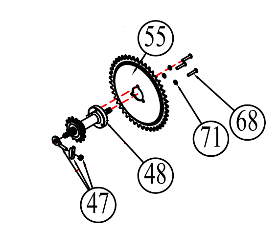 Xebex AB-1 and ABMG-3 Air Bike Parts