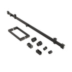 ASTRO 64" Stainless Steel Square Sliding Shower Door System