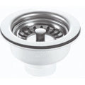 RAK 90mm Stainless Steel Basket Strainer Waste