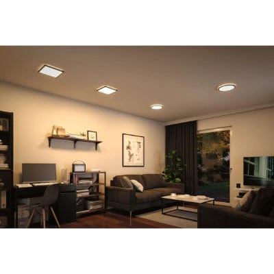 Atria Shine Backlight Square LED Panel 420x420mm Warm White - Black