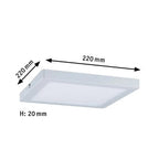 Atria Square LED Panel 220x220mm Neutral White - White