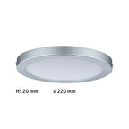 Atria Round LED Panel 300mm Neutral White - Chrome