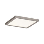 Areo Square LED Recessed Panel 120x120mm Warm White - Nickel