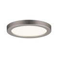 Areo Round LED Recessed Panel 80mm Warm White - Nickel