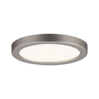 Areo Round LED Recessed Panel 80mm Warm White - Nickel