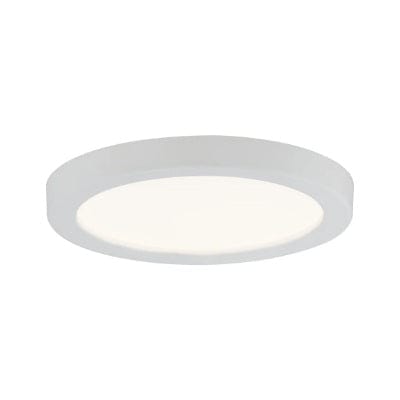 Areo Round LED Recessed Panel 80mm Warm White - White