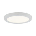 Areo Round LED Recessed Panel 80mm Warm White - White