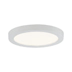 Areo Round LED Recessed Panel 80mm Warm White - White