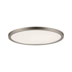 Areo Round LED Recessed Panel 180mm Warm White - Nickel
