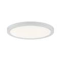 Areo Round LED Recessed Panel 120mm Warm White Dimmable - White