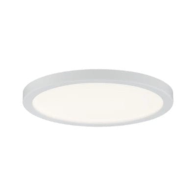 Areo Round LED Recessed Panel 120mm Warm White Dimmable - White