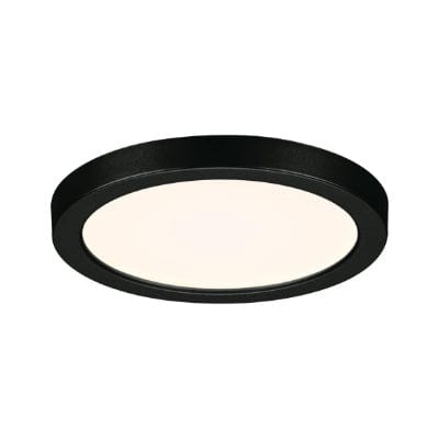 Areo VariFit Round LED Recessed Panel 118mm Neutral White - Black