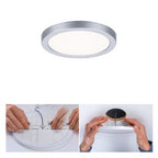 Areo VariFit Round LED Recessed Panel 118mm Neutral White - Chrome